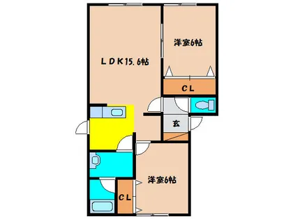 アイパレス中野Ⅱ【101号室】の間取り