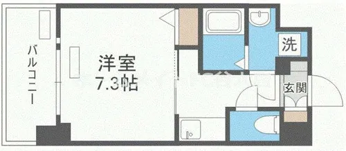ワールドアイ大阪ドームシティ【7階】の間取り