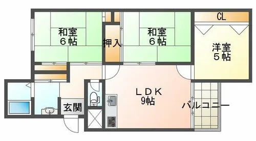 塩屋住宅3号棟【2階】の間取り
