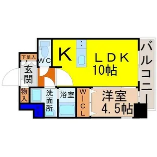 プレサンス名古屋グロウ【2階】の間取り