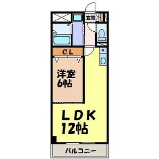 サンマール牛巻【3階】の間取り
