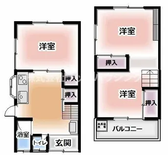 大阪府四條畷市南野4丁目【一戸建】の間取り