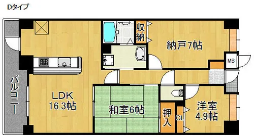 セントレジデンス【9階】の間取り