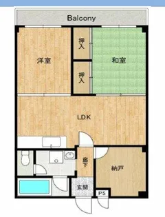 サムティ南多聞台【103号室】の間取り
