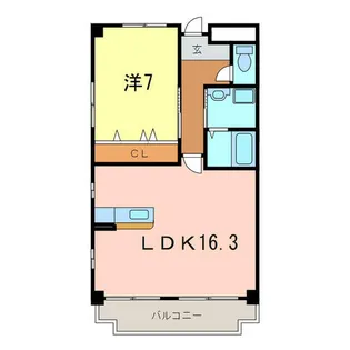 エクセレンス朝日【3階】の間取り