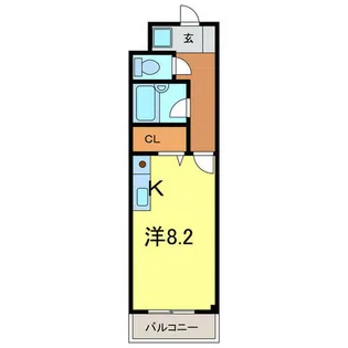 ゴールドマンション安井【427号室】の間取り