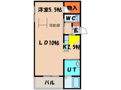 リコケット【203号室】の間取り