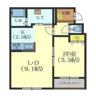ベリスト【1階】の間取り