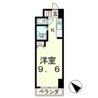 ビアンクール【5階】の間取り