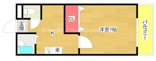 ハーバーハイツ【4階】の間取り