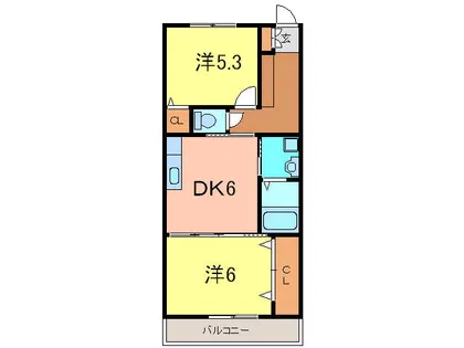 プレミール【202号室】の間取り