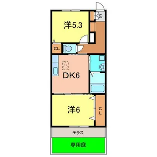プレミール【1階】の間取り