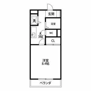 コスモベルテ【2階】の間取り