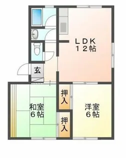 ハイツ明和 B【1階】の間取り