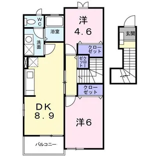 セレーノR・K【2階】の間取り