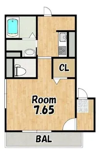 LA VILLA五箇荘 B棟【2階】の間取り