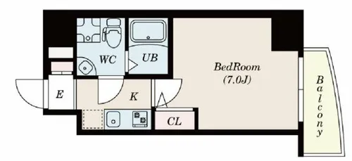 セレニテ上町台【8階】の間取り