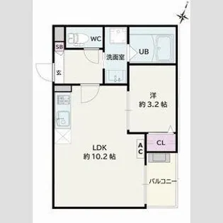 Jack kamishigehara Ⅱ【2階】の間取り