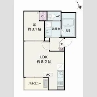 Jack yabaⅡ【1階】の間取り