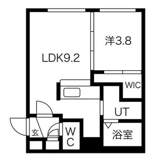 テラン厚別【105号室】の間取り