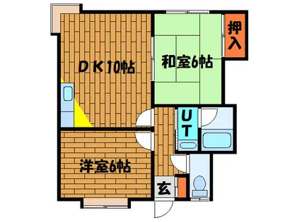 メゾンエアールⅡ【101号室】の間取り