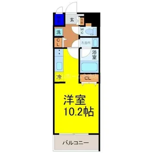 ノヴェル新栄【6階】の間取り
