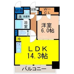 セレブレイト葵【3階】の間取り