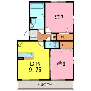 スタースレイプ【302号室】の間取り