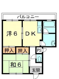 ハイツ中川【302号室】の間取り