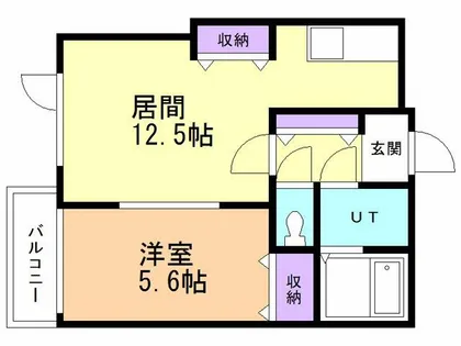 U’グランディス【103号室】の間取り