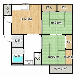 大阪府高石市千代田4丁目【マンション】の間取り