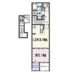 ヒカルサ豊橋東田町Ⅰ【2階】の間取り