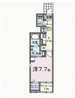 ヒカルサ豊橋東田町Ⅰ【1階】の間取り