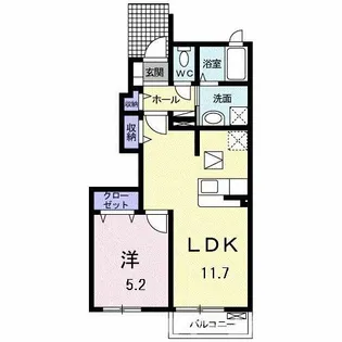 ISY48Ⅰ【1階】の間取り