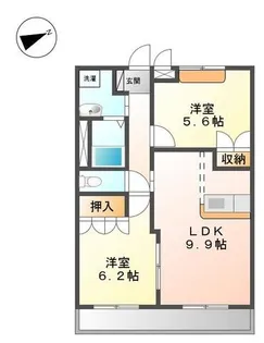 ハーフパッチ【105号室】の間取り