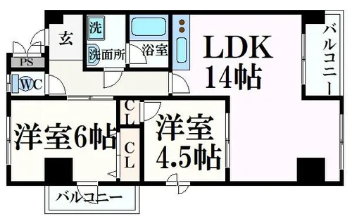 ル・マンド東延末【3階】の間取り