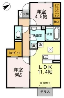 ビアン メゾン【1階】の間取り