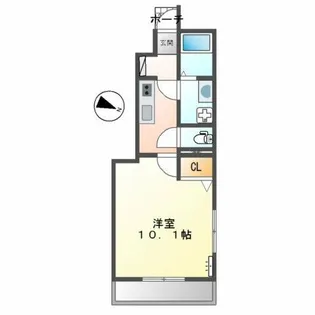 ルナ・ガーディニア【1階】の間取り