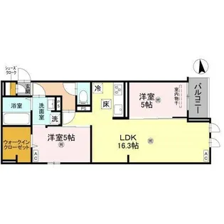 マーレ・カルモ【1階】の間取り