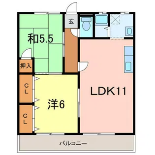 マンション久保田【3階】の間取り