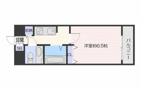 ジュネス東住吉【1007号室】の間取り