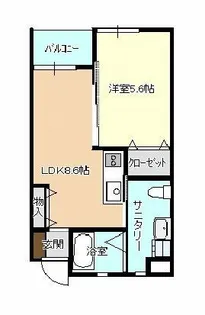 エターニ上物部【203号室】の間取り