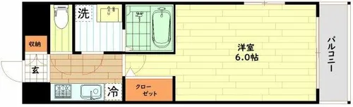 エスリードレジデンス梅田グランデ【10階】の間取り