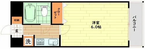 エスリード北梅田第2【8階】の間取り