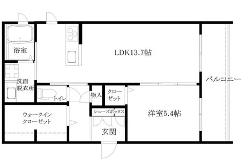 シャーメゾンアルマカン【1階】の間取り