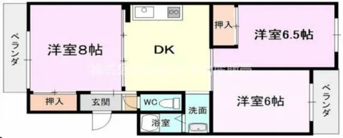 PALMIZIO瓢箪山【2階】の間取り