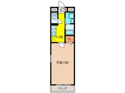 ブリックハウス【2階】の間取り