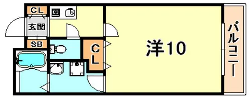 パレス東洋神戸3号館【3階】の間取り