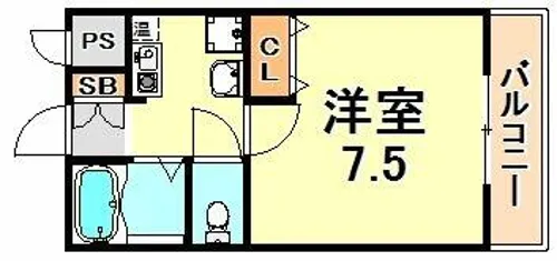 サンリット本山南【2階】の間取り