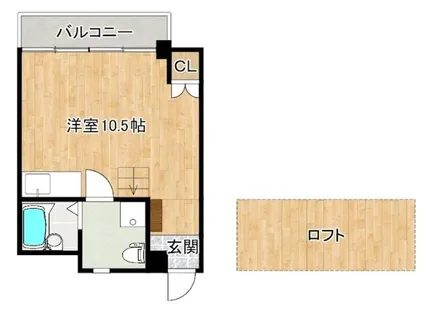 ホーキーポーキー【302号室】の間取り